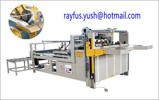 Quality Custom Carton Folder Gluer Machine / Semi Automatic Folder Gluer lifting gluing pressing for sale