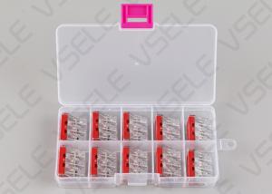 China 10Pcs / Box Conductor Push Wire Terminals Block With Lever wholesale