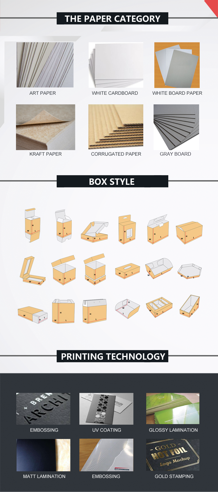 Retail Counter Top Custom Cardboard Display Boxes Using Recycled Material