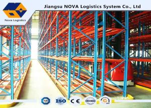 SS400 Conventional Galvanized VNA Pallet Racking For Textile Industry