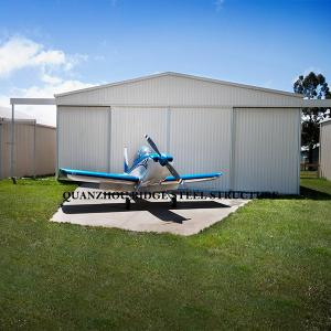 Light Prefab Steel Structure Building , Large Space Steel Building Aircraft Hangar