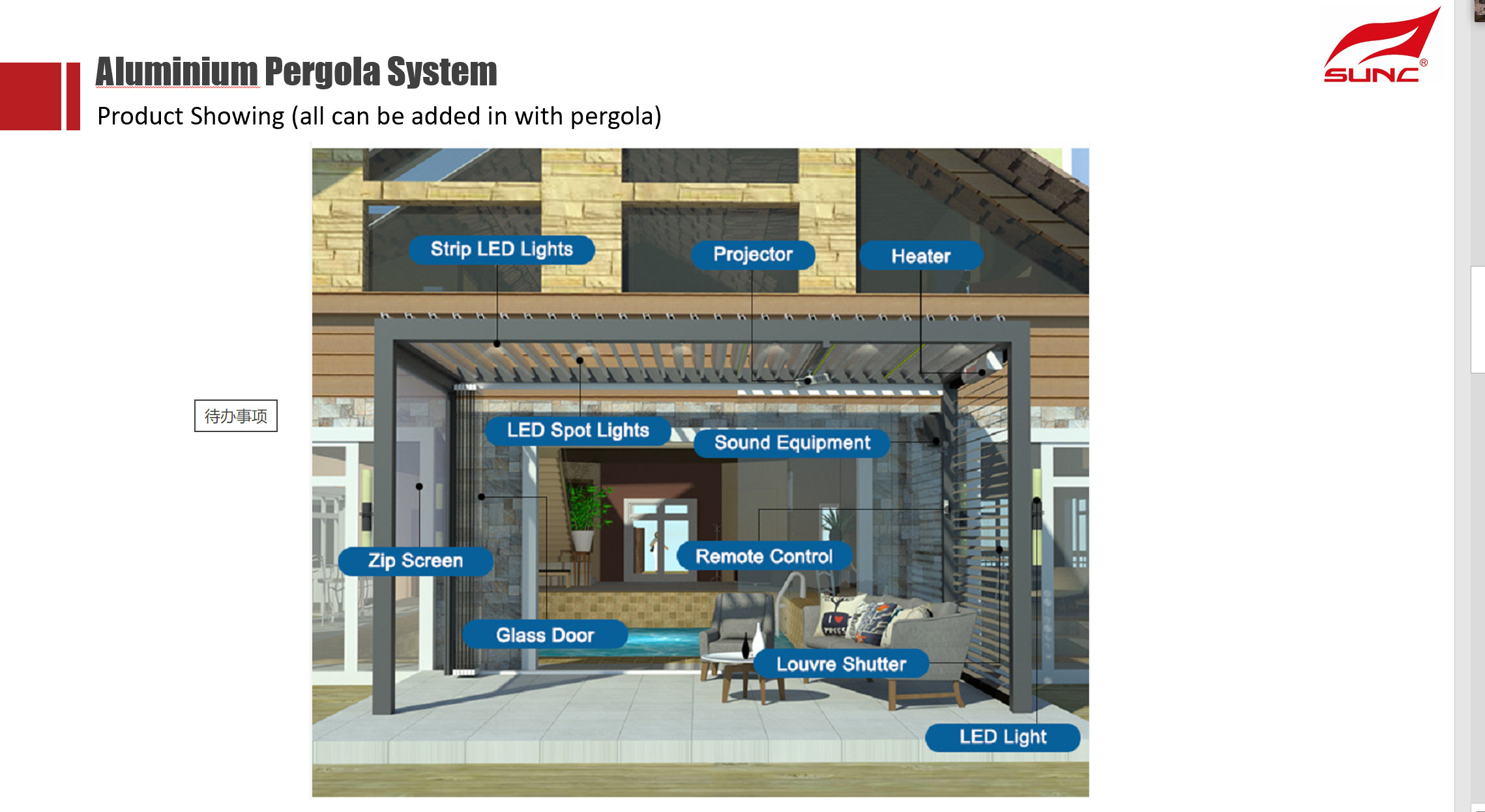 IP67 Anthracite Aluminium Pergola Anodic Oxidation Garden Pergolas