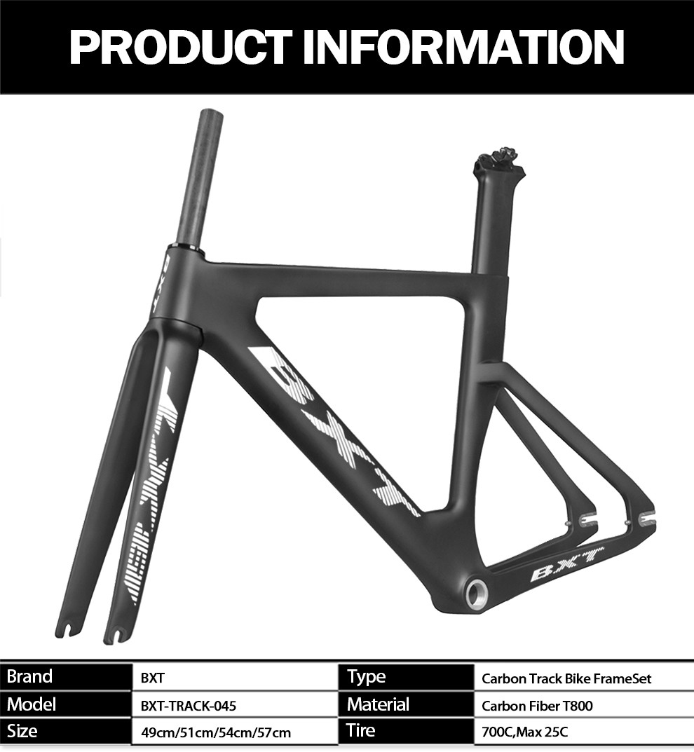 EPS Technology Carbon TT Frame 700C Racing Track Aero Road Bike Frameset