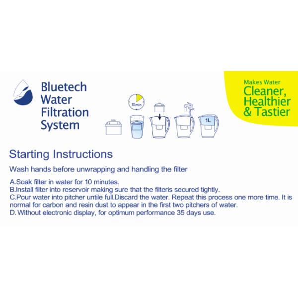 Eco Replacement Water Pitcher Filter Heavy Metal And Limescale Removing