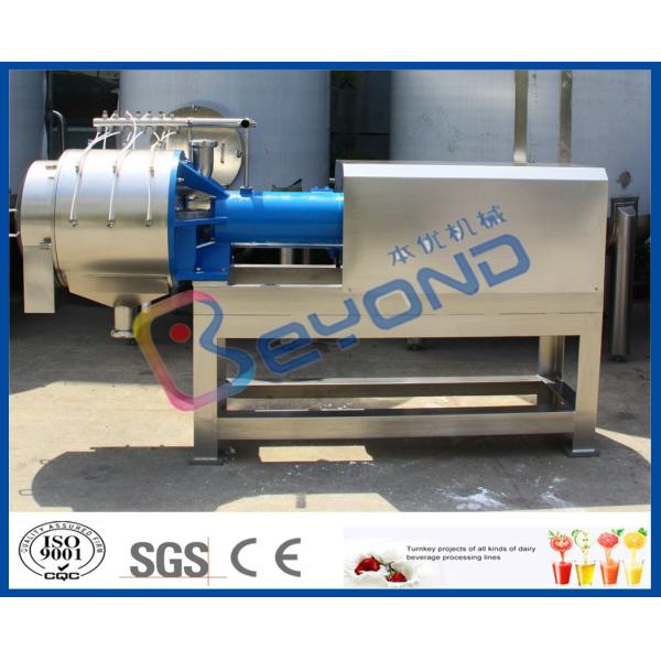 Single Stage Fruit Pulping Machine , Fruit Processing Orange Juice Squeezer Machine