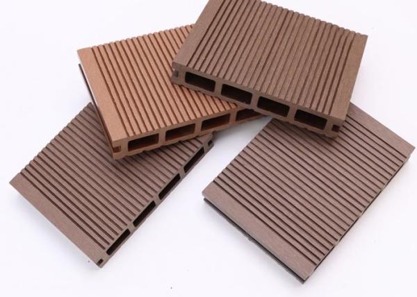 Quality Interlock Decking 3D Embossing WPC Composite Decking Tiles Plastic Flooring for sale