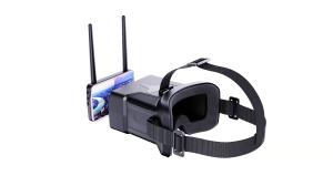 China 0 - 120 Degree FOV 48 Channels Drone FPV Goggles With TFT Screen wholesale