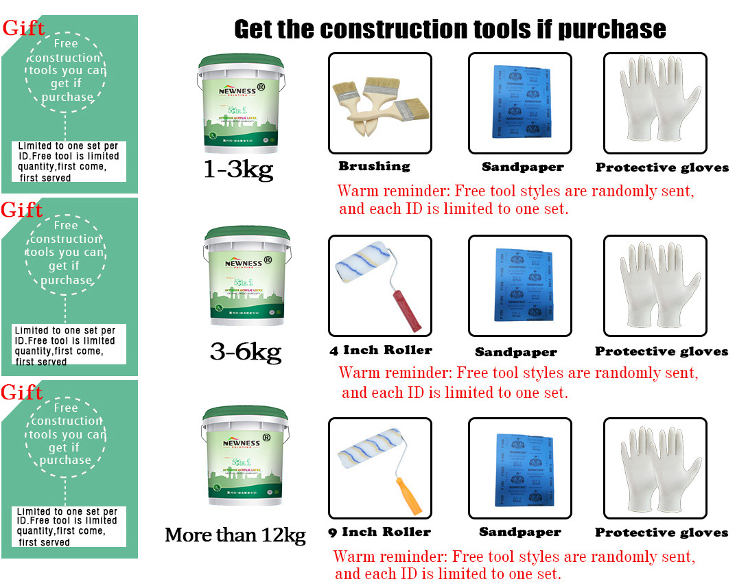 Flat/Matte Interior Wall Emulsion Paint Direct Supply from Brush Application Method