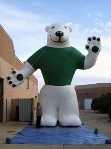 China Polar Bear Inflatable Advertising Products Inflatable Mascot Water Resistant wholesale