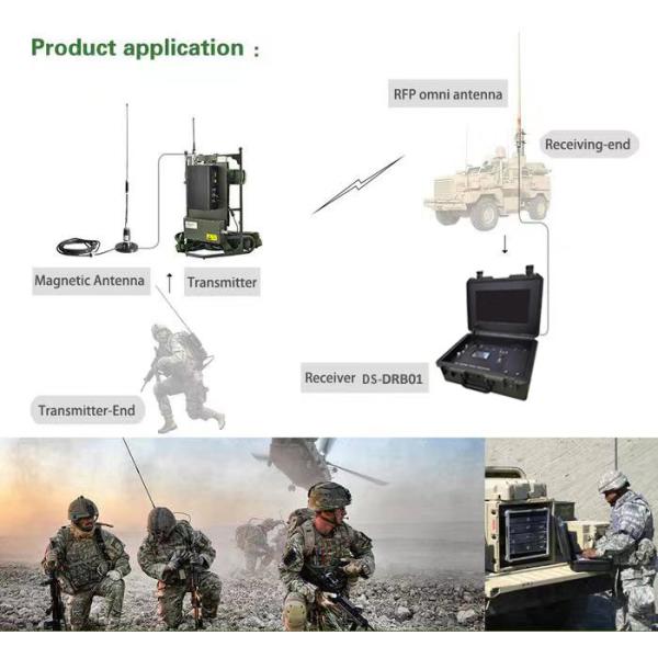 Professional Outdoor 17 Inch 4 Channels COFDM HD Video Transmitter Receiver