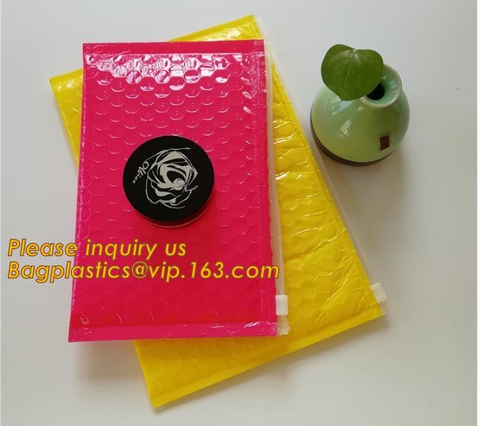 Cosmetic Slider Zip lockk Bubble Bags Bubble Slide Pouch,Zip lockk esd bubble bag bubble packaging wrap cosmetic pouch slide
