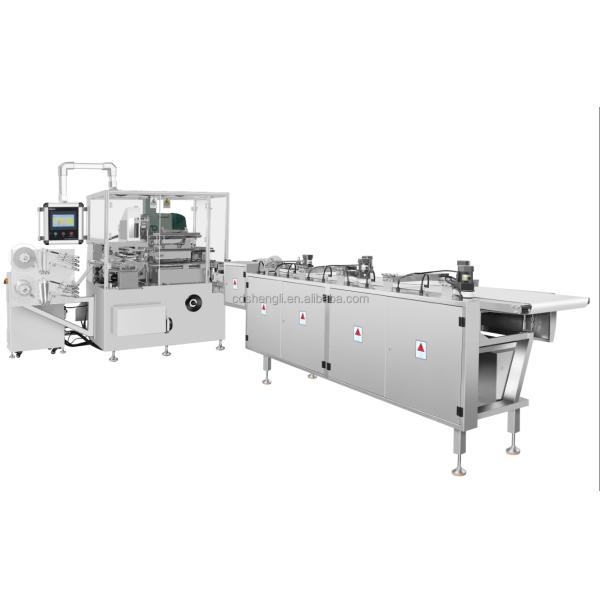 Hot Welding Semi-automatic Horizontal Chocolate Bar Tablets Fold Wrapping Packing Machine