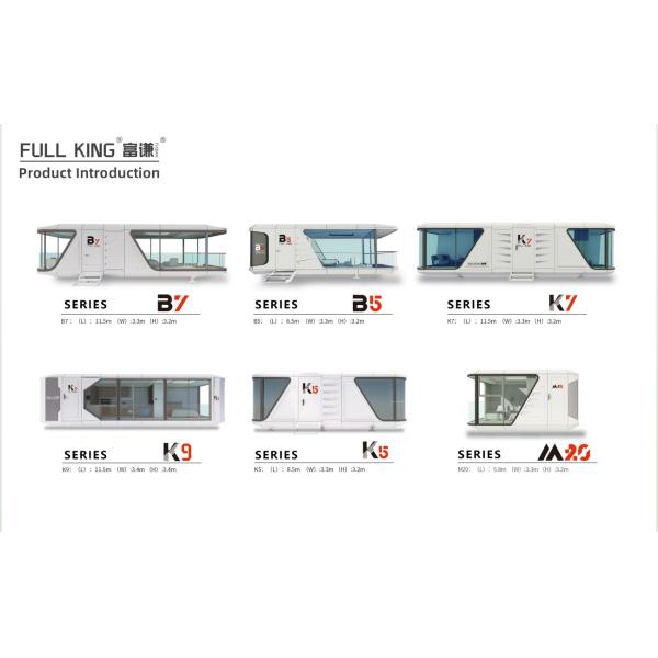 Mobile Prefabricated Cabin House 28㎡ Eco-Friendly Hotel Office Pod