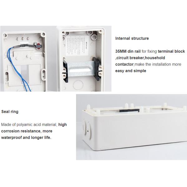 IP66 ABS Weatherproof Distribution Box Plastic Surface Waterproof