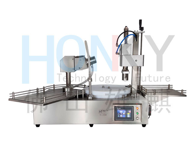 Automatic Desktop 15ml Vial Filling Capping Machine With Ceramic Pump