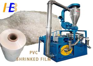 Smooth Product Surface PVC Pulverizer Machine For Soft PVC Shrinked Film
