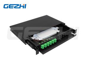 China LCUPC SCUPC 1U ODF Optical Distribution Frame Slide Withdrawable 24 Cores Fiber Optic Box wholesale