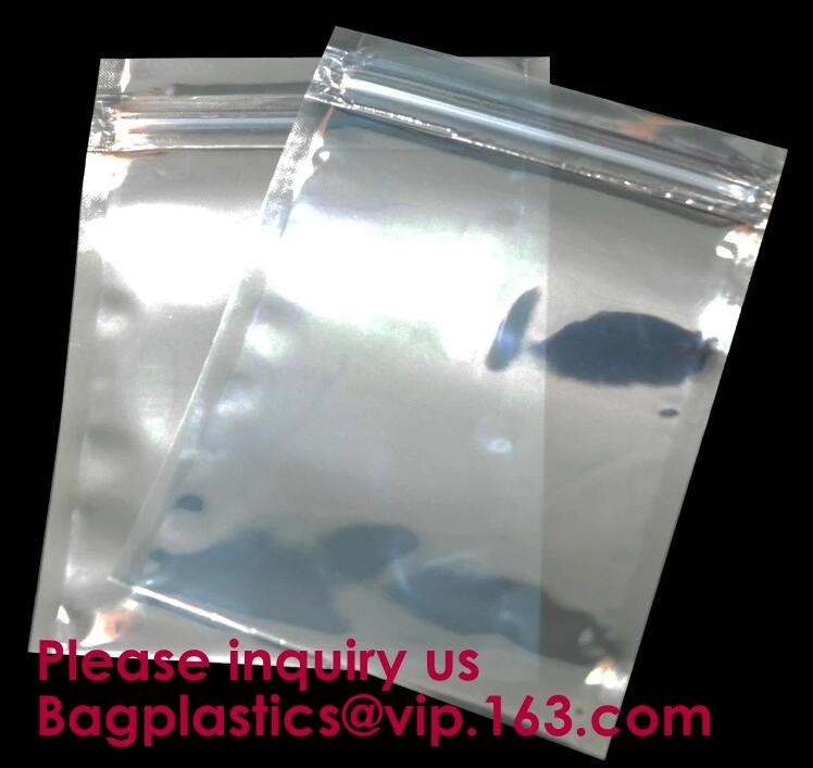 Plastic ESD Shielding Packing Zip lockk Esd Packing Moisture-Barrier Aluminium Bag,PCB Packing ESD Shielding bags ESD alum