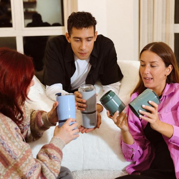 Stainless Steel 22oz 2IN1 Coffee Insulated Tumbler With Handle