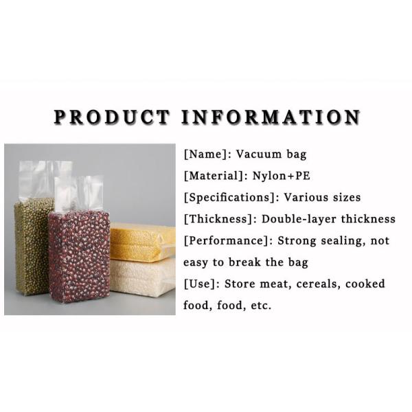 Clear Plastic Vacuum Packaging Bags