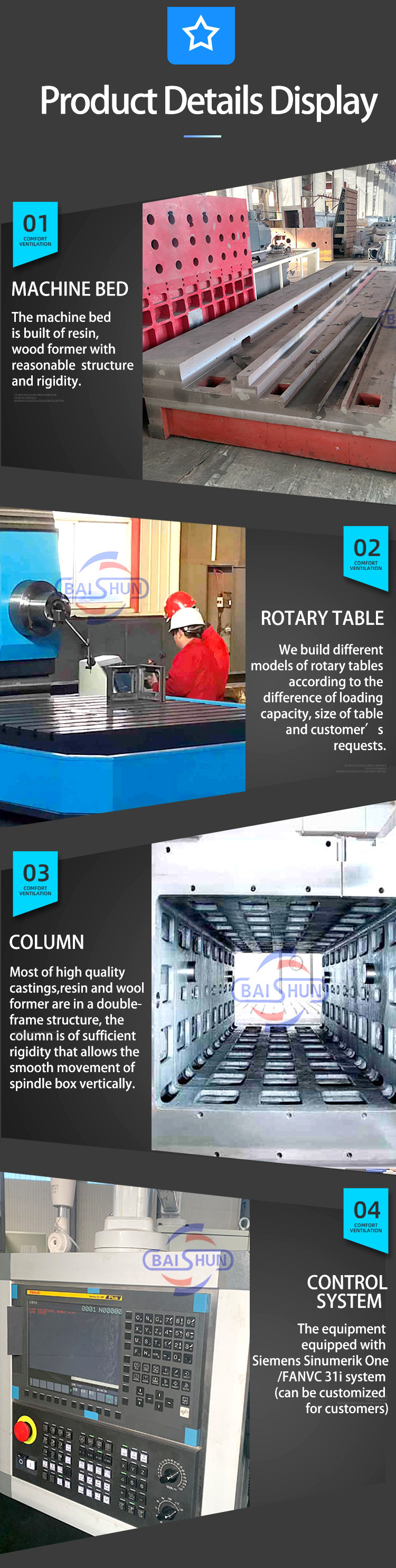 1400*1600 Mm Table Size CNC Horizontal Boring And Milling Machine For Various Models
