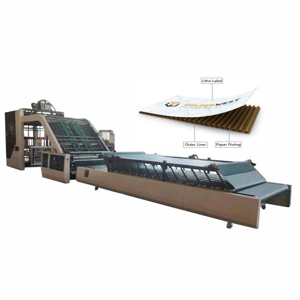 Quality Automatic High Speed Sheet To Sheet Flute Laminating Machine For Corrugated Cardboard for sale
