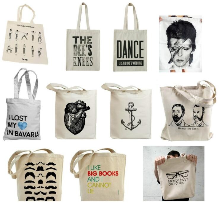 Custom silk screen printed Cotton material handle style blank natural cotton canvas bag without logo bagplastics bagease