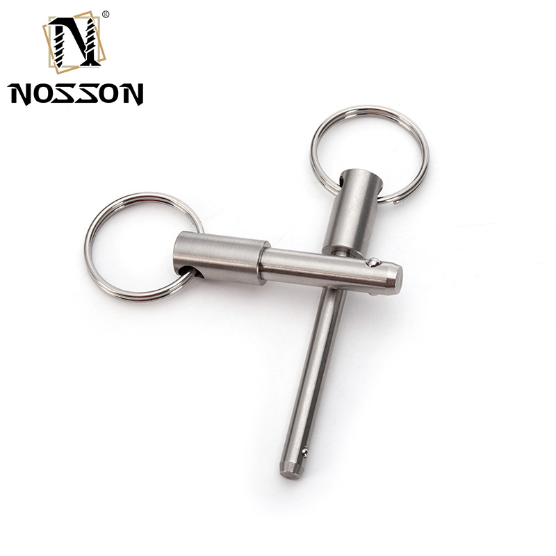 General Industry Silver Quick Reseal Plunger Pin Fastener Safety Stop Stainless Steel Ball Pin for Air Shipping Needs