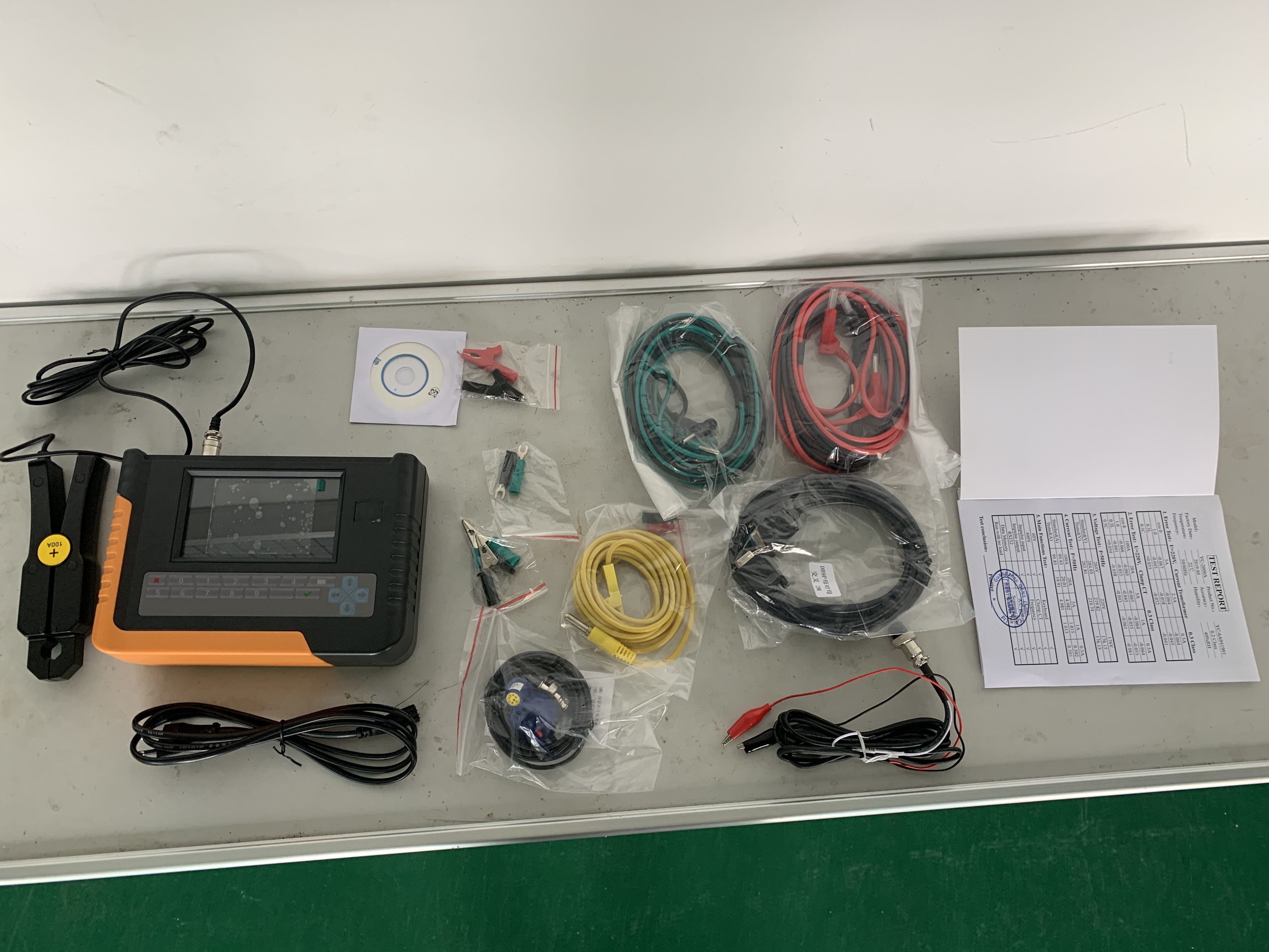 High Precision 0.1% Single Phase Standard Meter YC2000A With Clamp Options