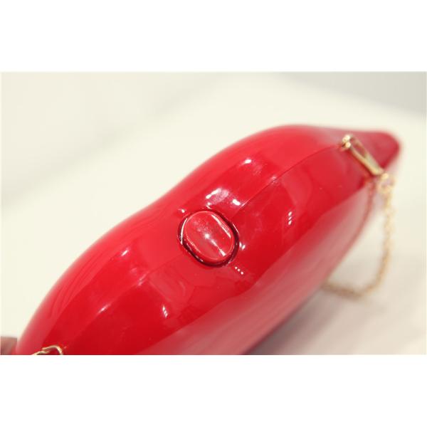 2016 new lady lips lip-shaped acrylic evening bags Shoulder Messenger mini
