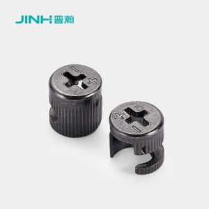 13.5mm 12mm Cam Connector Black Nickel Plated Minifix Cam Lock For Connection