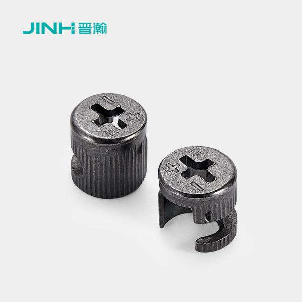 Quality 13.5mm 12mm Cam Connector Black Nickel Plated Minifix Cam Lock For Connection for sale