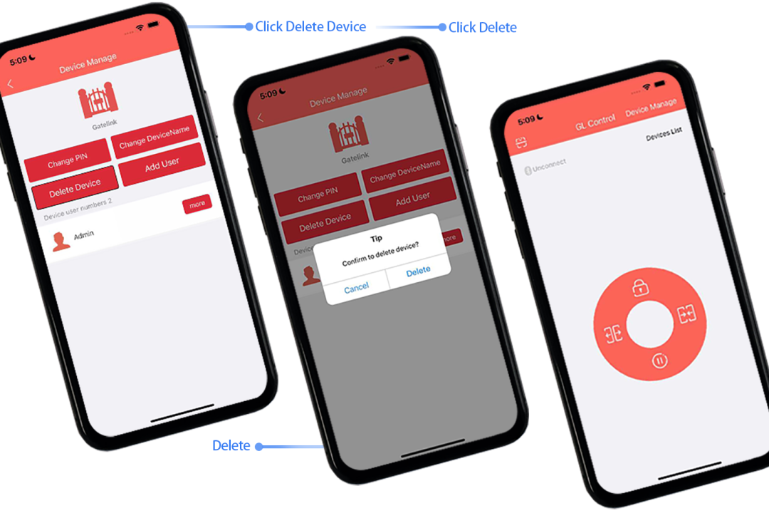 door opening mobile app