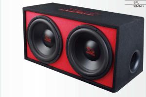 4 OHM Powered Subwoofer Minimize Air Turbulence Powerful Motor 86dB