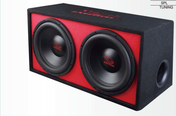 Quality 4 OHM Powered Subwoofer Minimize Air Turbulence Powerful Motor 86dB for sale