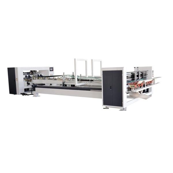 Automatic Folder Gluer Stitcher Strapper All Inline Machine, PP belt heated or PE tape tied