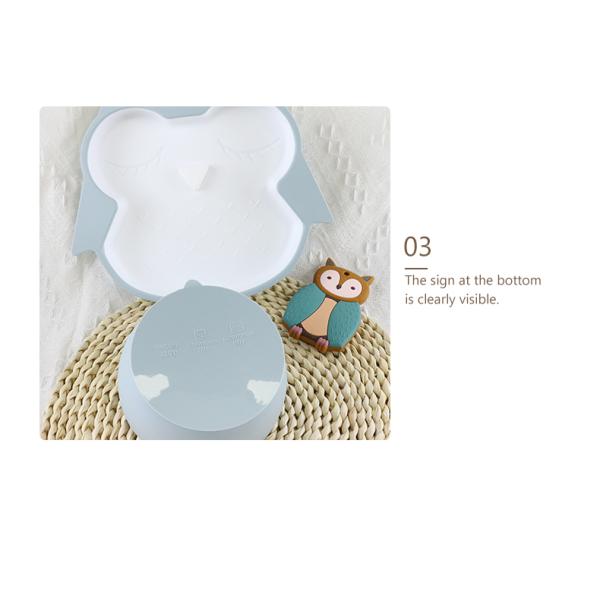 BPA Free Infant Silicone Feeding Plate Waterproof With Suction Bottom