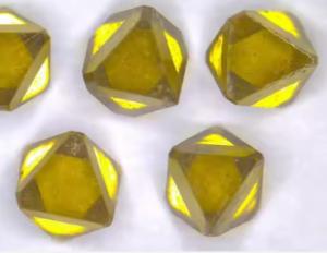 China Octahedron Rough Diamonds Hpht Yellow Industrial MCD Diamond Sharp Point wholesale