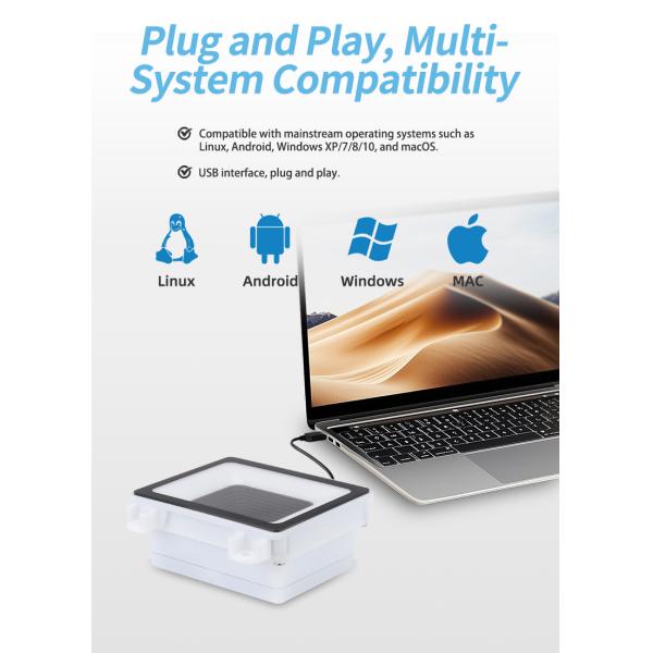 Smart QR Code Wiegand Reader RS485 RS232 USB 1D 2D Embedded QR Code Scanner