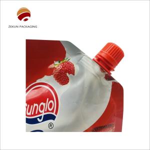Reusable Liquid Juice Doypack Spout Pouch With Custom Logo Design