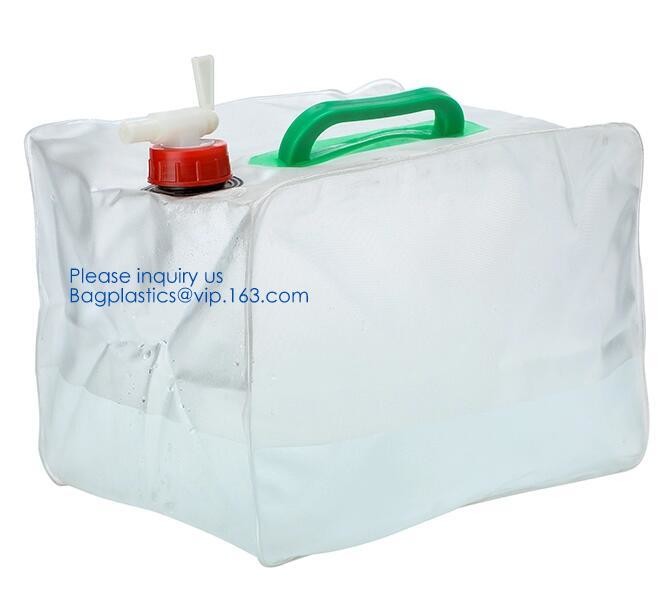 5L BPA Free Collapsible Water Bottle Foldable plastic Water Bag for Promotional/Camping/Climbing/Picnic/BBQ bagease pack