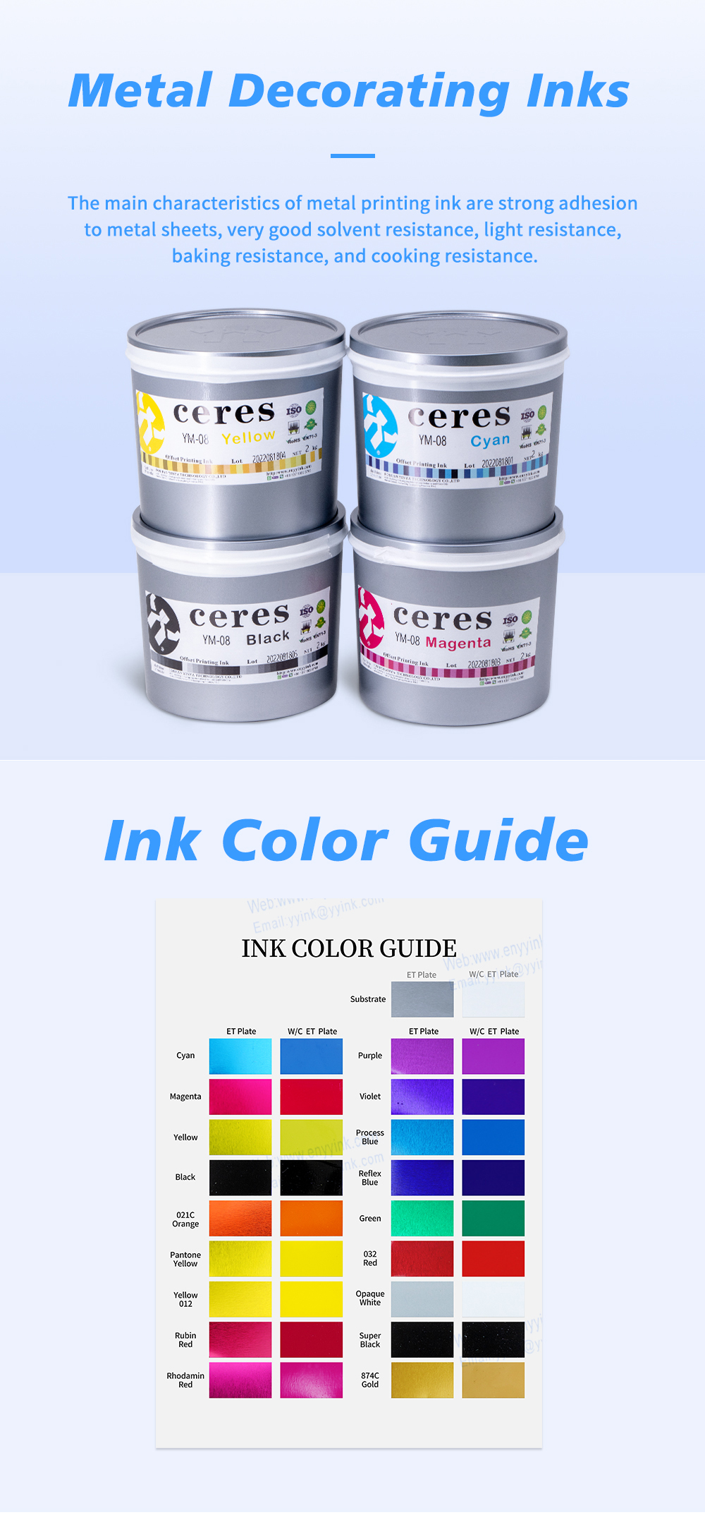 Oven Dry Offset Printing Metal Ink 021 Orange For Three Piece Cans