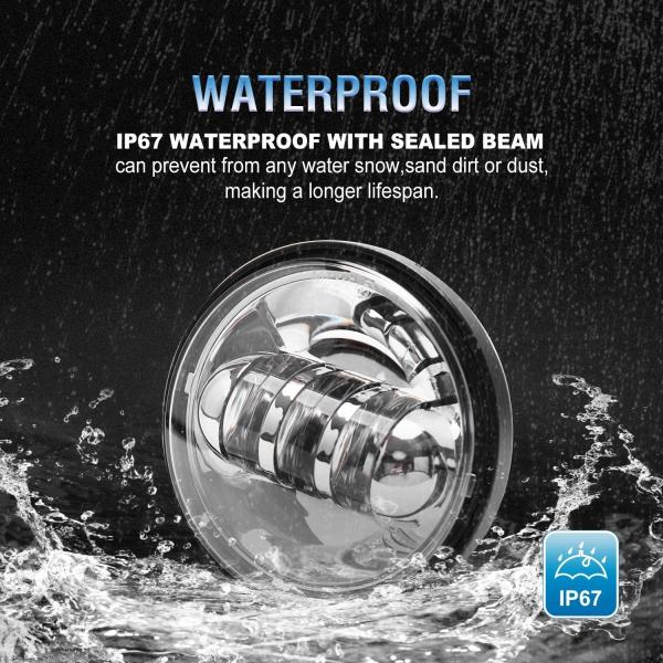 IP67 DC 12V Cree LED Passing Light 4.5 Inch Motorcycle Projector Driving Lamp