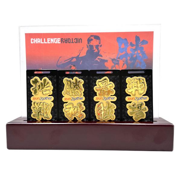Quality UV Printing Challenger Medals With Display Showcase For Recognizing Outstanding Achievements for sale
