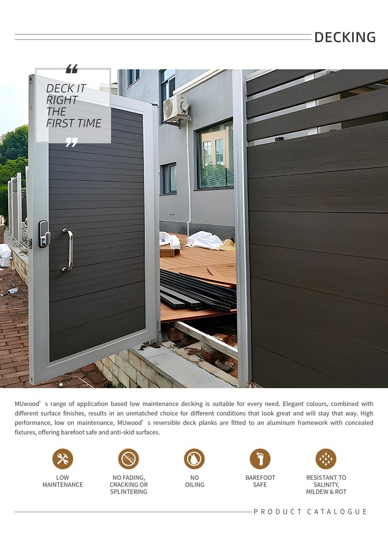 High Privacy WPC Gate Panel Sturdy Custom WPC Panel Board ISO