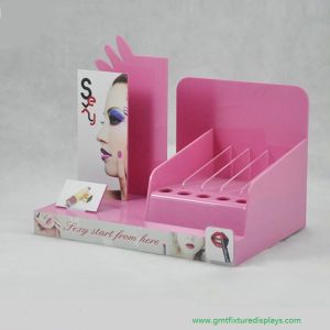 Cosmetic Acrylic Lipstick Display Rack Plexiglass Makeup Counter Lipstick