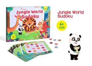 Magnetic Sudoku Puzzle Board Game Jungle World Logical Toys For Toddlers