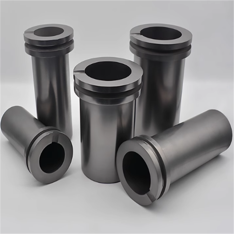 Standard Size High Temperature Double Ring Graphite Crucible for Induterm Advantage4