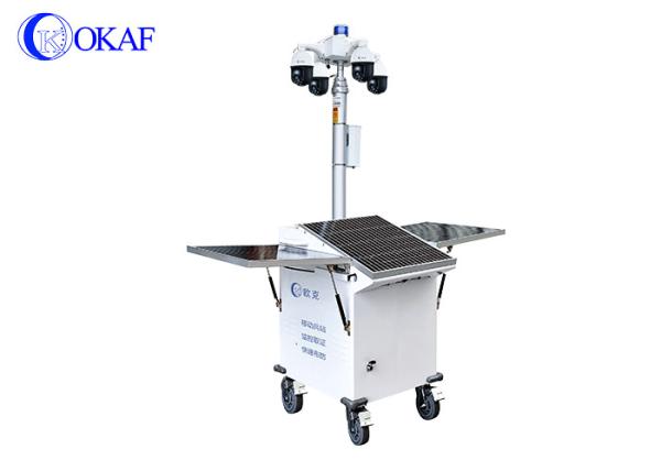 Quality Hd Mobile Security Trailer Solar Battery Power Cctv Camera Tower for sale