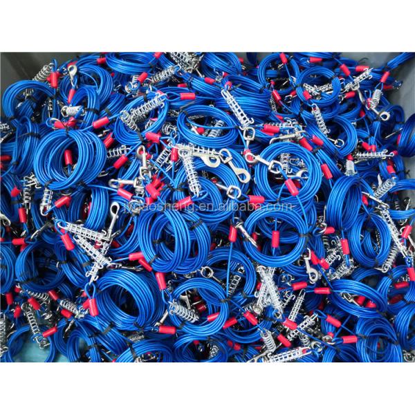 Heavy Duty High Carbon Steel Weather Resistant Vinyl Coated Dog Tie Out Cable for Pet Training